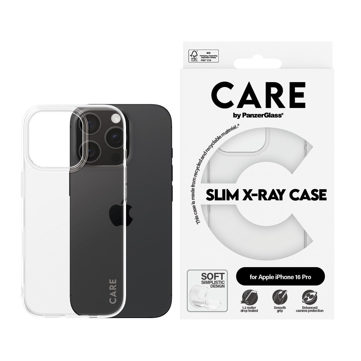 CARE by PanzerGlass® X-Ray Case iPhone 16 Pro